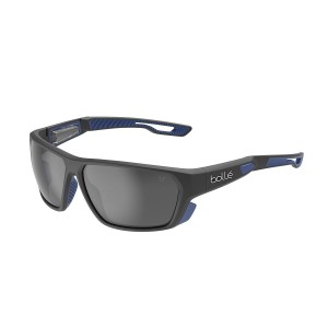 Bollé AIRFIN Sport Sunglasses Black Matte Blue | 369720-SRG