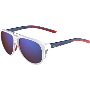 Bollé EUPHORIA Lifestyle Sunglasses White Blue Red Matte | 382540-GUF