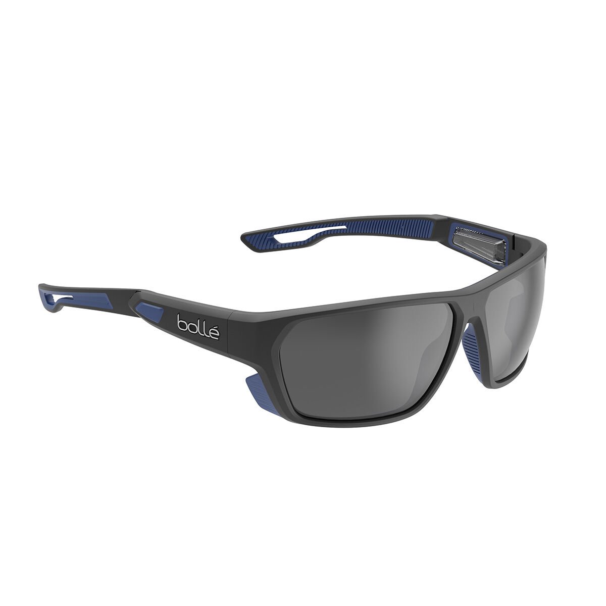 Bollé AIRFIN Sport Sunglasses Black Matte Blue | 369720-SRG