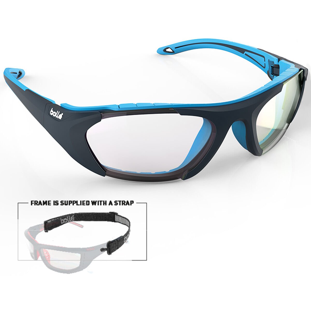 Bollé BALLER Sport Sunglasses Navy Light Blue Matte | 341657-BTP