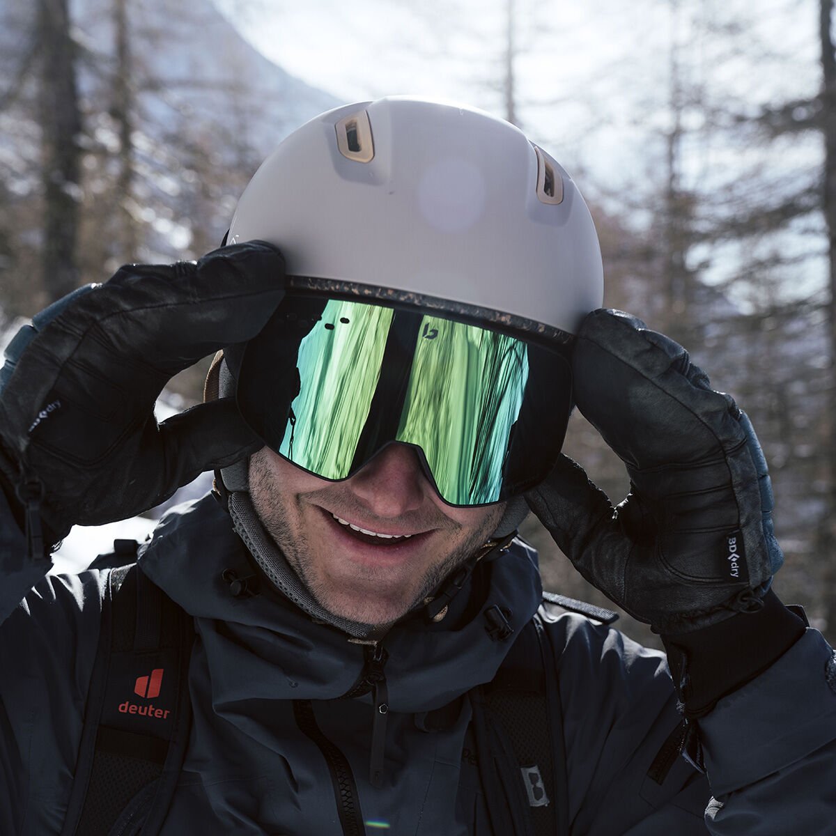 Bollé ECO ATMOS Ski Helmets Ice White Matte | 256490-TNE