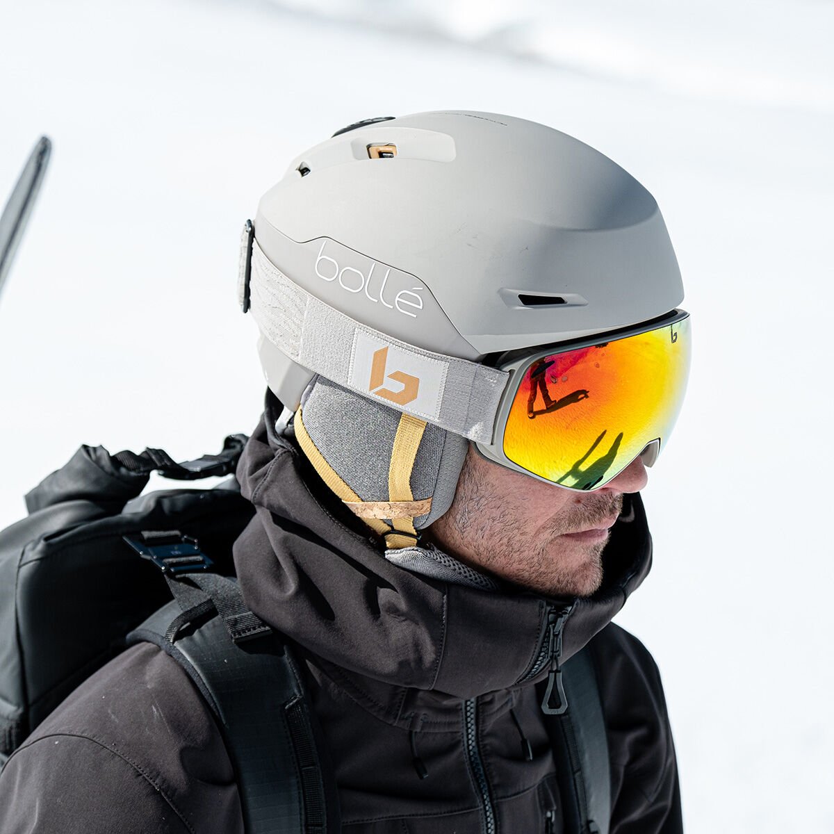 Bollé ECO RYFT PURE MIPS Ski Helmets Oatmeal Matte | 796458-ILB