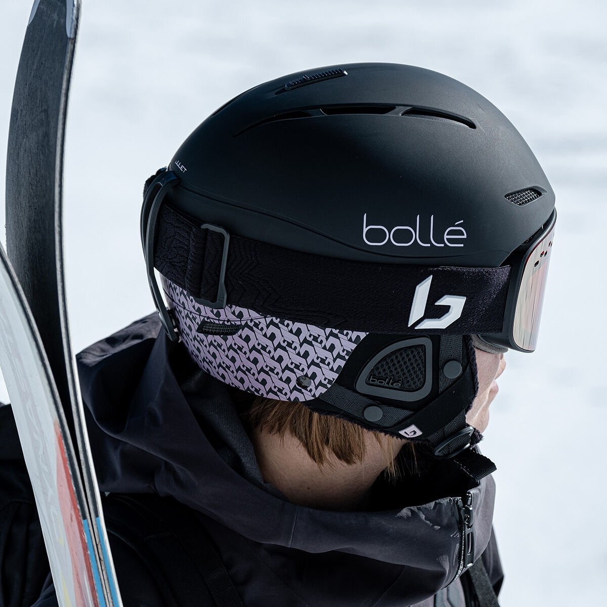 Bollé JULIET Ski Helmets Black Lilac Matte | 847920-OGF