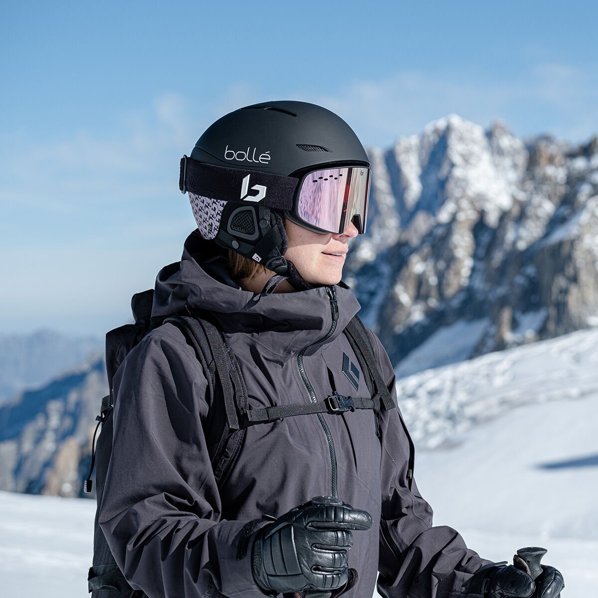 Bollé JULIET Ski Helmets Black Lilac Matte | 847920-OGF