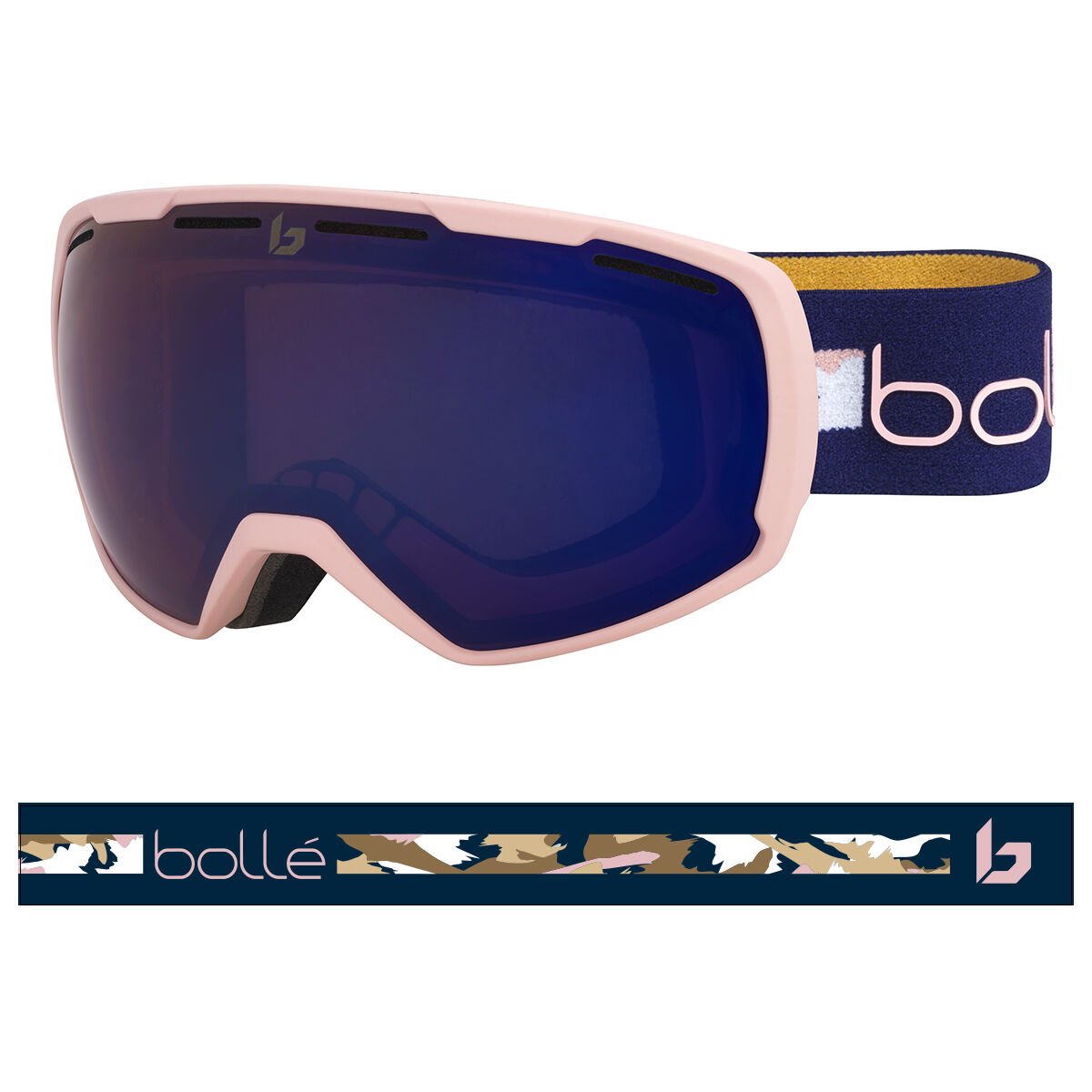 Bollé LAIKA Ski Goggles Pink & Navy Matte | 364815-UBK