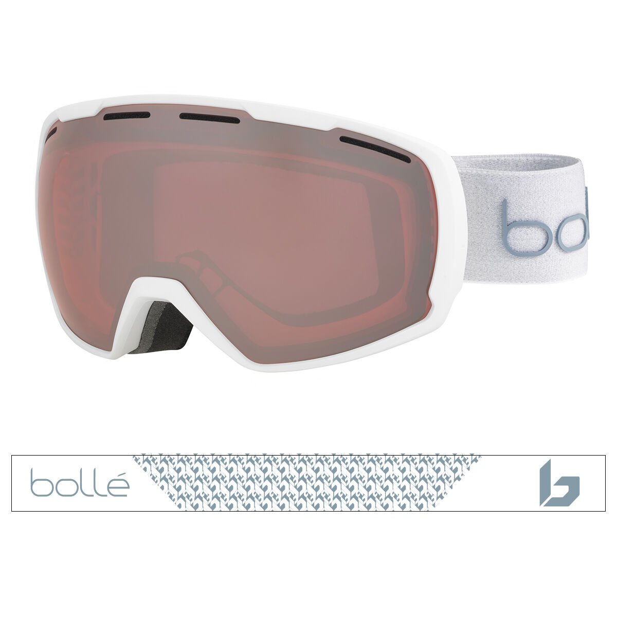 Bollé LAIKA Ski Goggles White Monogram Matte | 945278-KAI