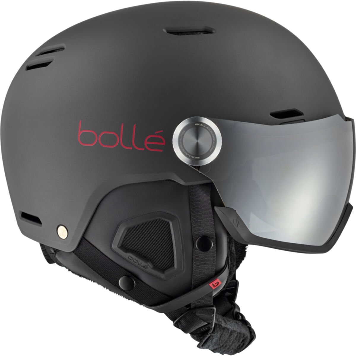 Bollé MIGHT VISOR Ski Helmets Titanium Red Matte | 345271-XIL