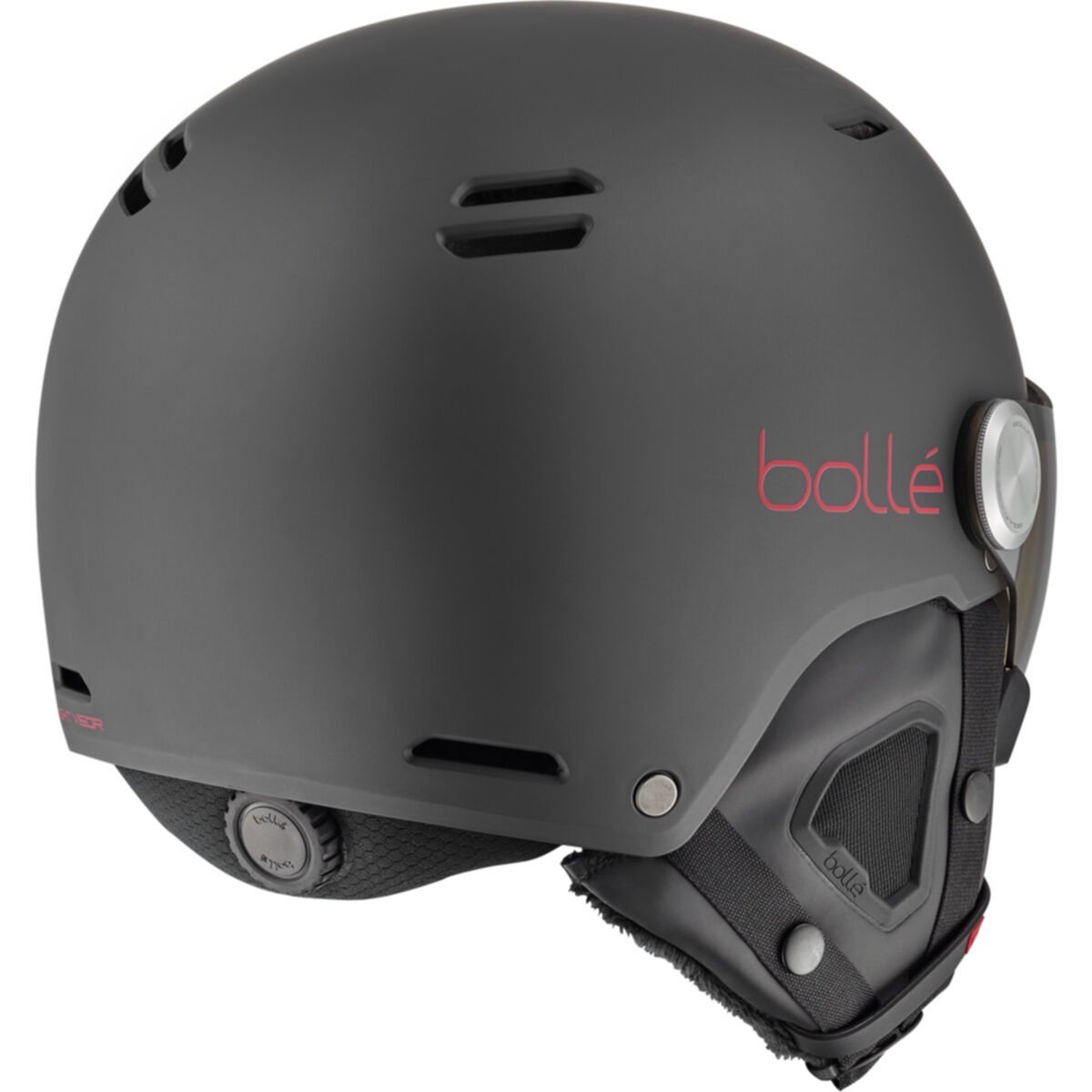 Bollé MIGHT VISOR Ski Helmets Titanium Red Matte | 345271-XIL