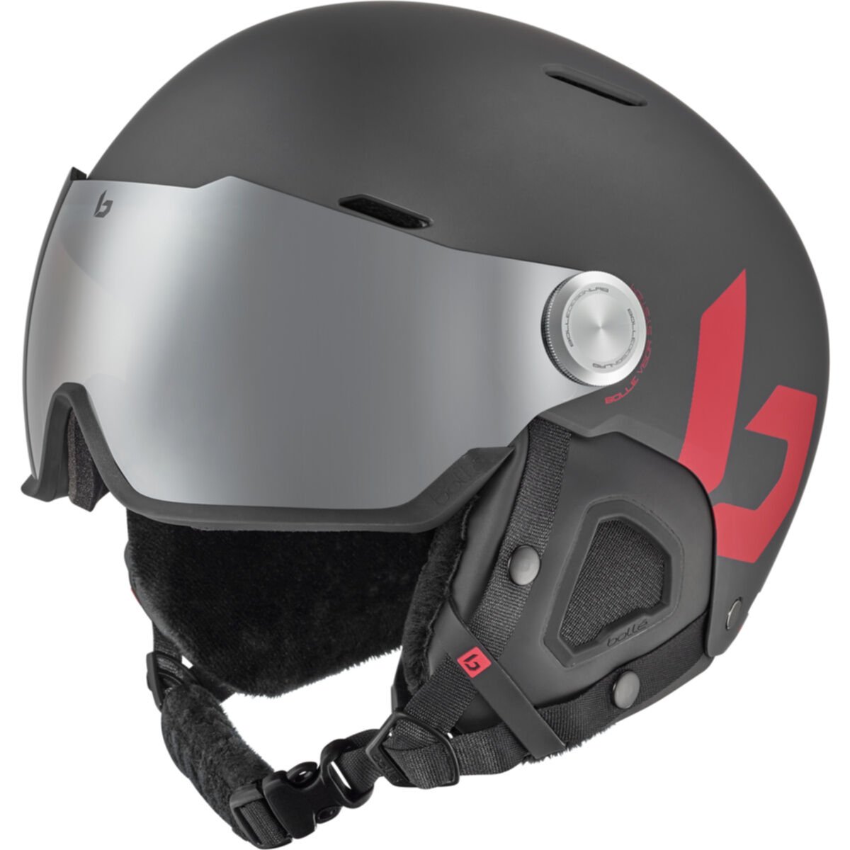 Bollé MIGHT VISOR Ski Helmets Titanium Red Matte | 345271-XIL