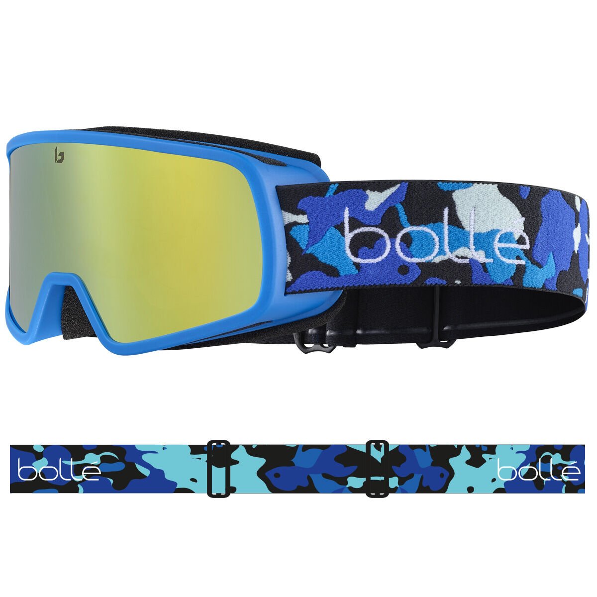 Bollé NEVADA JR Ski Goggles Blue Camo Matte | 750846-VSW