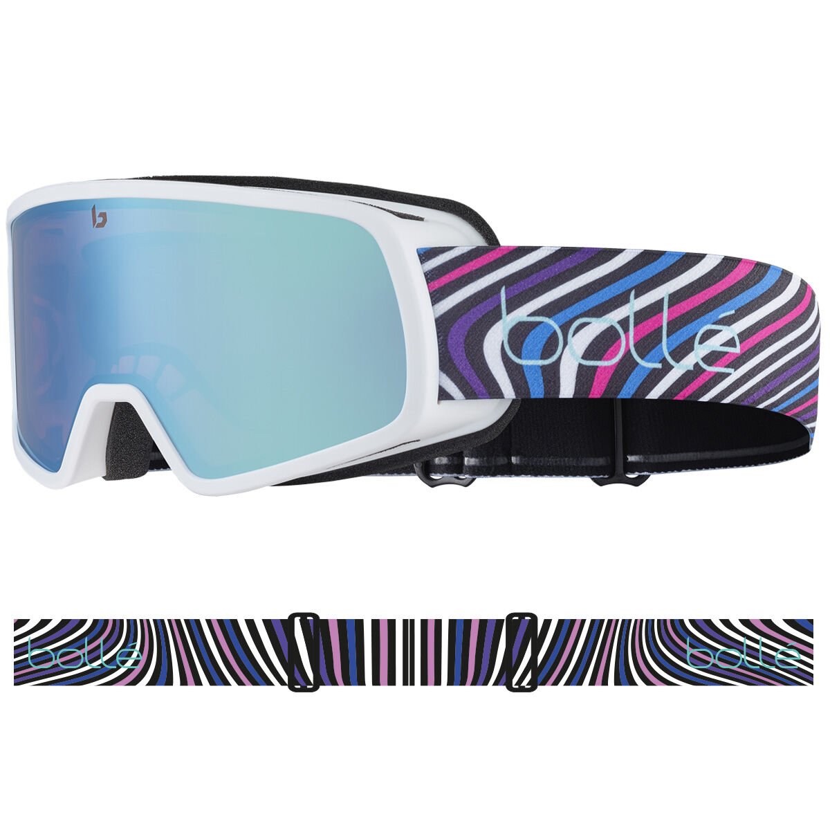 Bollé NEVADA JR Ski Goggles White Matte | 214659-JAD