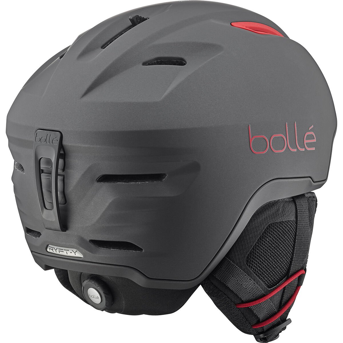 Bollé RYFT YOUTH Ski Helmets Titanium Red Matte | 594270-FKV