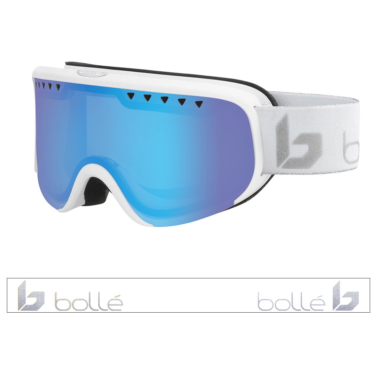 Bollé SCARLETT Ski Goggles White Silver Corp Matte | 861273-XBU