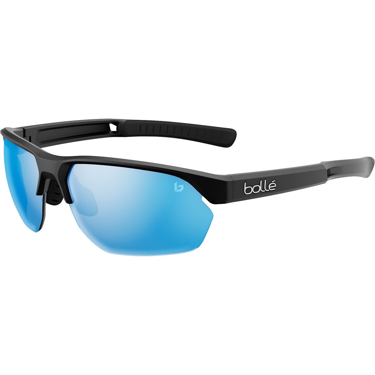 Bollé VICTUS Sport Sunglasses Black Matte Blue | 458093-XDR