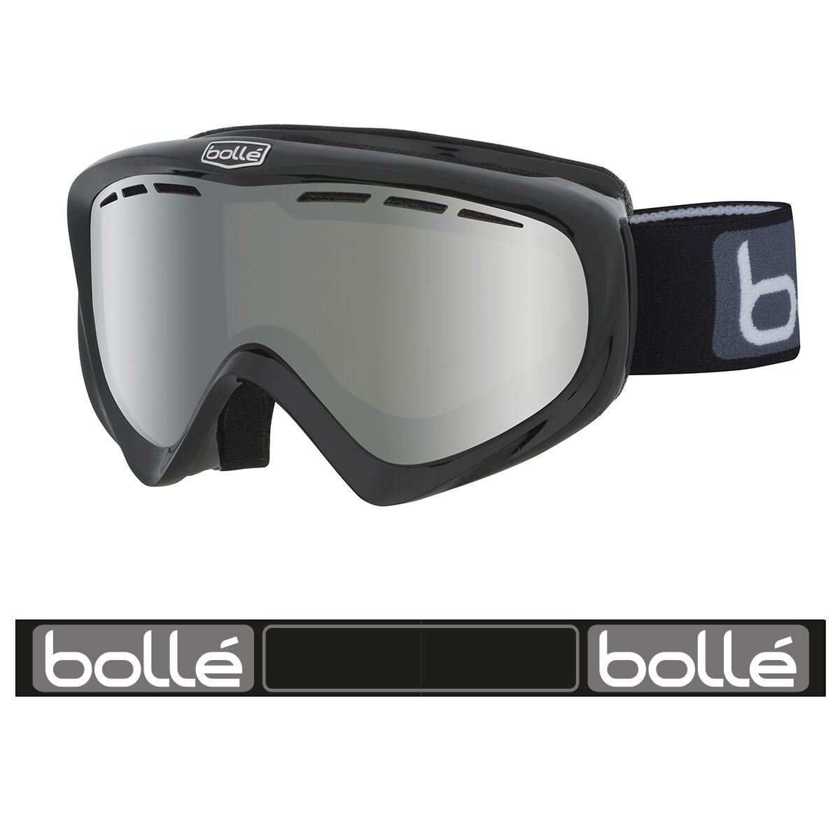 Bollé Y6 OTG Ski Goggles Black Shiny | 265309-UQC