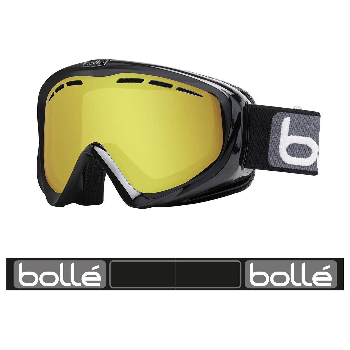 Bollé Y6 OTG Ski Goggles Black Shiny | 451620-TDU